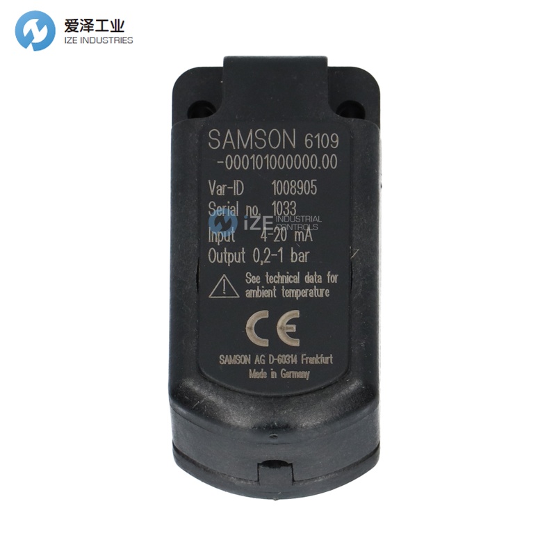 SAMSON轉(zhuǎn)換器6109-0010 4-20 MA 0.2-1 BAR